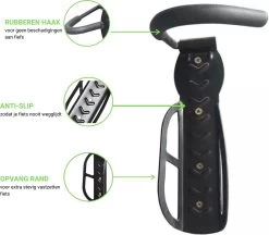 Merkloos Fiets Ophangsysteem -fietshaak- Muurbeugel Fiets- Ophangbeugel Fiets-Fietsbeugel Muur- Geschikt Voor Mountainbikes En Racefietsen- Max 30 Kg- Incl. Montagemateriaal Met Potlood- Geschikt Voor Stevige/gladde Muur -Fiets Serie Winkel 1200x1051 3