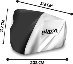 Nince Fietshoes Universeel Voor Alle Fietsen - Waterdicht 210D Oxford - Fiets Hoes Voor 2 Fietsen - Incl. Opbergzak - Zilver -Fiets Serie Winkel 1200x1057 1