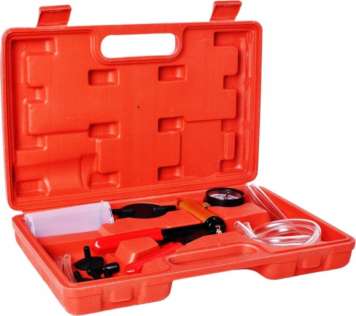 Merkloos Complete Vacuum Tester Remontluchter Set - Remontluchting Set Met Vacuumpomp - Remontluchtingsset Voor Auto & Motor Remmen Ontluchten - Met Koffer 2 Merkloos Complete Vacuum Tester Remontluchter Set - Remontluchting Set Met Vacuumpomp - Remontluchtingsset Voor Auto & Motor Remmen Ontluchten - Met Koffer - Afbeelding 2