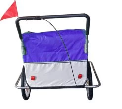 Fietskar Kind - Fietsaanhanger - Met Schokbreker - Blauw -Fiets Serie Winkel 1200x1068