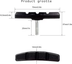 4 Set Universele Rubberen Fiets V Remblokken Set - 4 Paar – 8 Stuks – 70mm | Rubber Remblokjes | Fietsen Remblok | Remblokkenset | Remblokset Geschikt Voor Mountainbike, Stadsfiets, Vouwfiets En Tourfiets -Fiets Serie Winkel 1200x1068 6