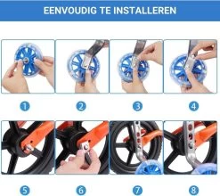 TIKKENS® Zijwieltjes - 12-20 Inch - LED Lichtjes - Zijwieltjes Voor Kinderfiets - Zwart - 12 Inch/14 Inch/16 Inch/18 Inch/20 Inch - Zijwielen - Kinderfietsaccessoires -Fiets Serie Winkel 1200x1070