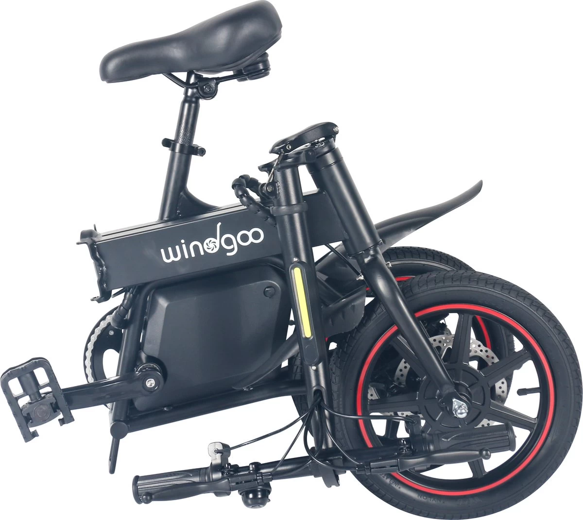 Windgoo B20 V2 - Smart E Bike - APP IOS Android - Elektrische Vouwfiets Zonder Gashandel - 250W - 14 Inch - 25 KM/H - Zwart 7 Windgoo B20 V2 - Smart E Bike - APP IOS Android - Elektrische Vouwfiets Zonder Gashandel - 250W - 14 Inch - 25 KM/H - Zwart - Afbeelding 7