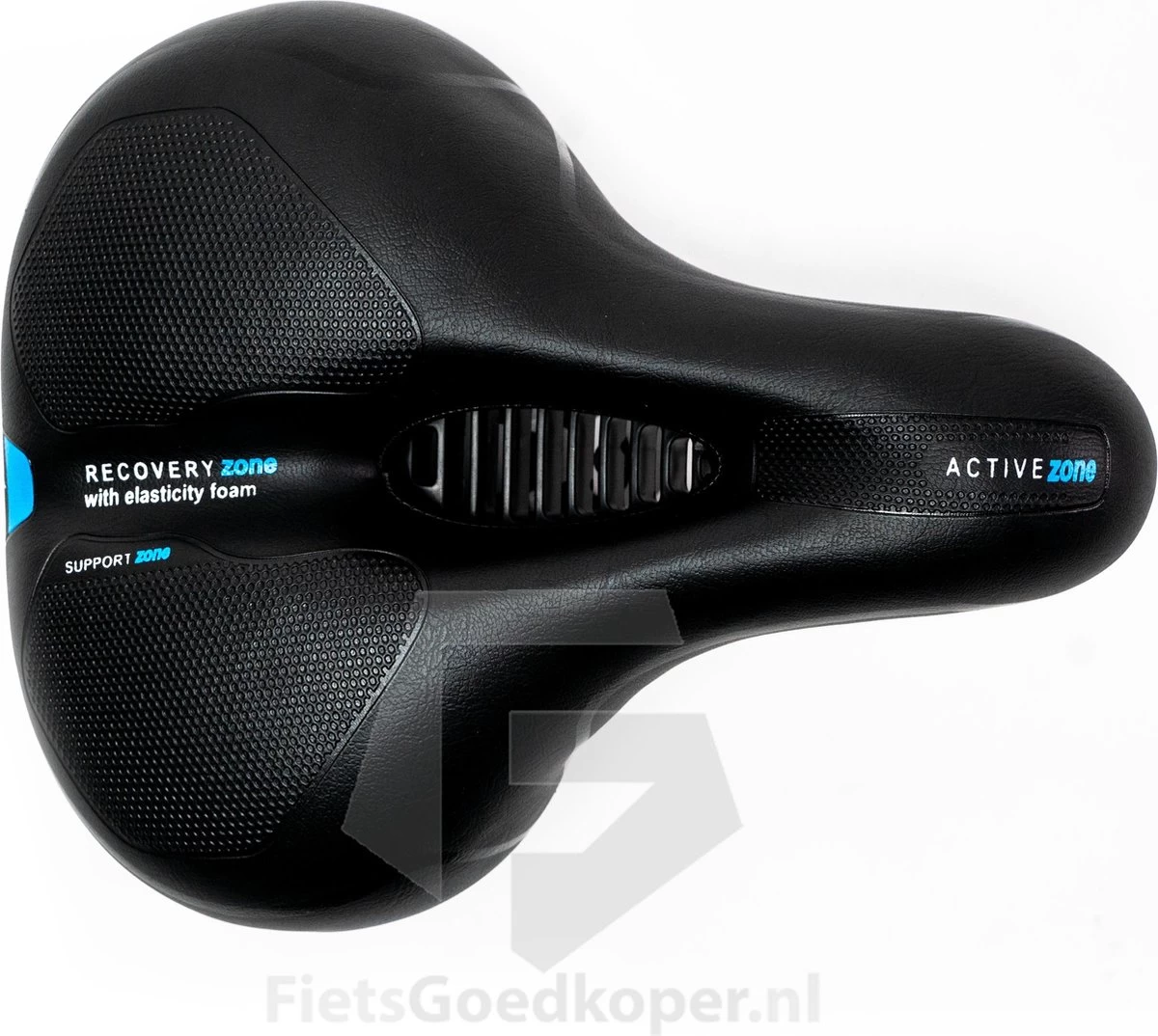 Voltano Fietszadel Met Gelpads - Zwart/Blauw - Uitsparing - Zadelvering - Unisex - Incl. Gratis Zadelstrop 6 Voltano Fietszadel Met Gelpads - Zwart/Blauw - Uitsparing - Zadelvering - Unisex - Incl. Gratis Zadelstrop - Afbeelding 6