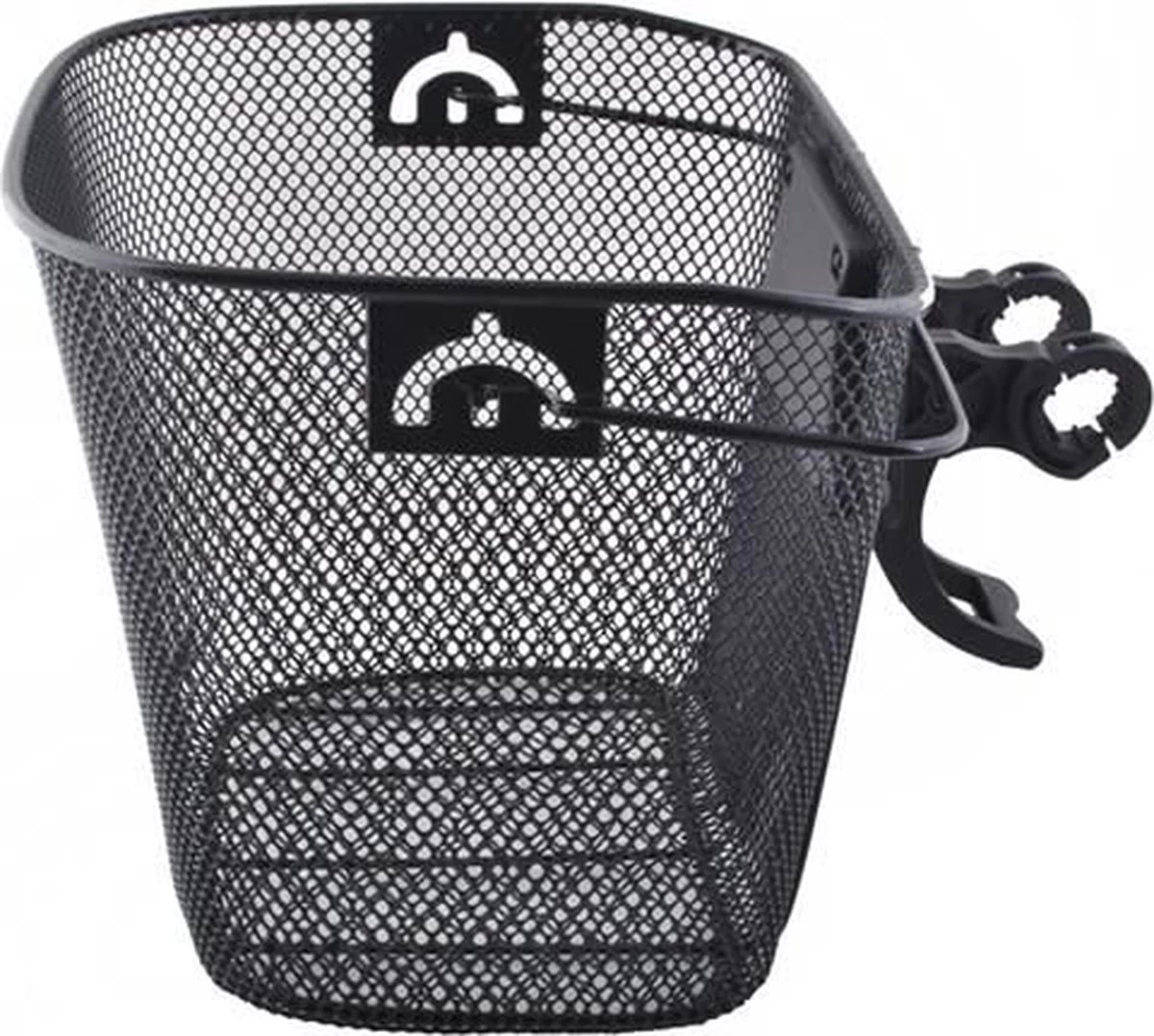 Metalen Stuur Fietsmand Inclusief Bevestigingssysteem - Afneembaar - Voor Op De Fiets - 33 X 25 X 23 Cm - Zwart 1 Metalen Stuur Fietsmand Inclusief Bevestigingssysteem - Afneembaar - Voor Op De Fiets - 33 X 25 X 23 Cm - Zwart