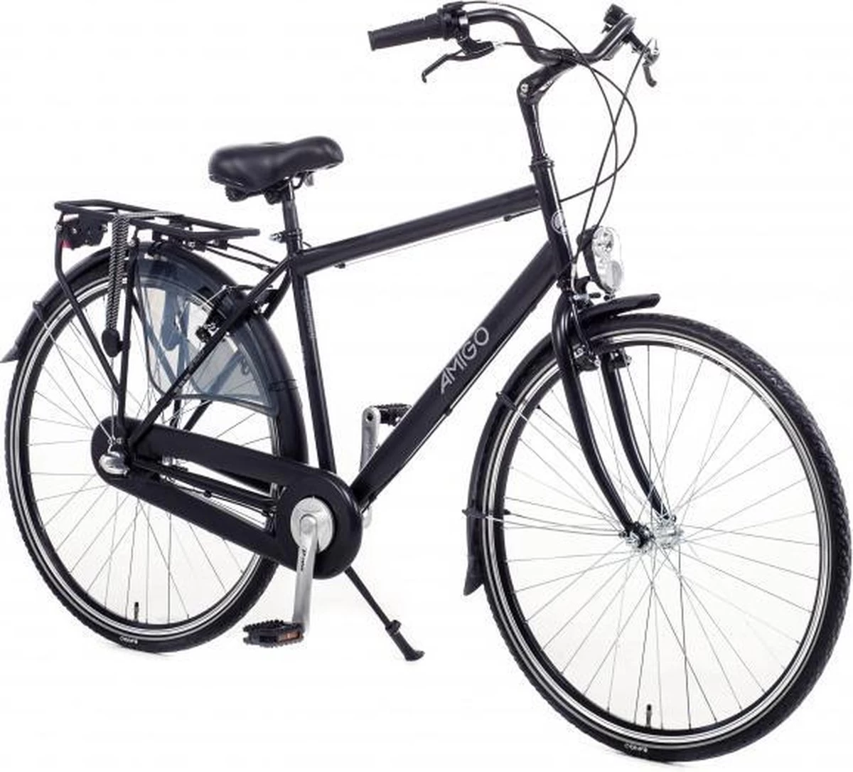 Amigo Bright - Herenfiets 28 Inch - Fiets Met 3 Versnellingen - Matzwart 3 Amigo Bright - Herenfiets 28 Inch - Fiets Met 3 Versnellingen - Matzwart - Afbeelding 3