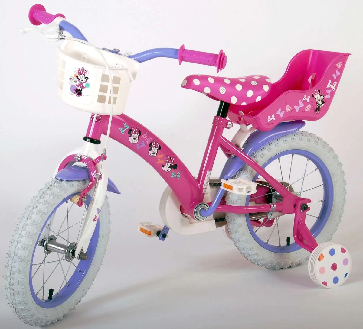Volare Disney Minnie Cutest Ever! - Kinderfiets - Meisjes - 14 Inch - Roze 10 Volare Disney Minnie Cutest Ever! - Kinderfiets - Meisjes - 14 Inch - Roze - Afbeelding 10