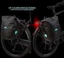 Dutch Mountains Enkele Fietstas | Sterke En 100% Waterdichte Fietstas En Schoudertas In 1 | 24 Liter | Carbon / Zwart -Fiets Serie Winkel 1200x1089