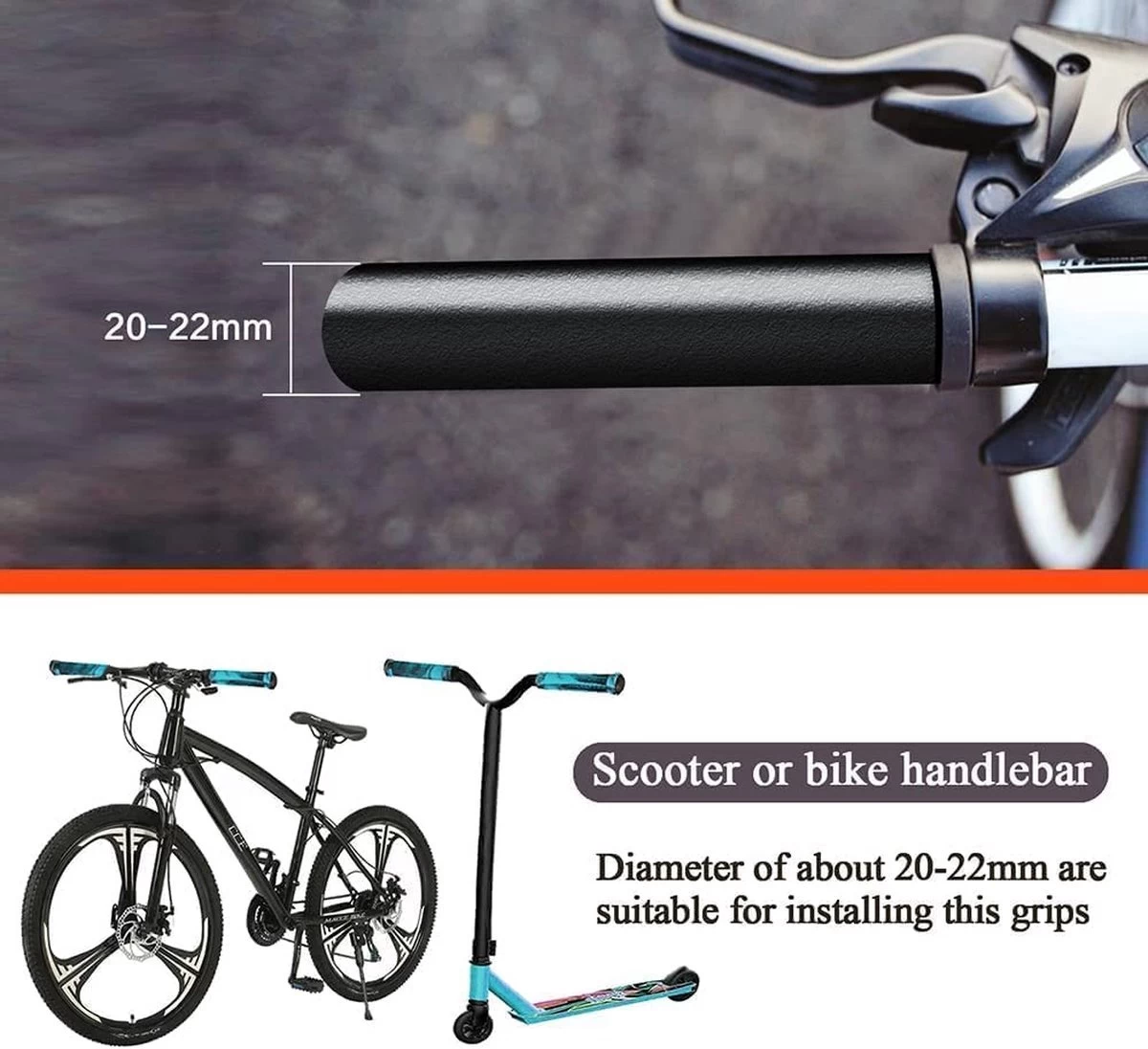 Suotu Stuntstep Handvatten - Grips - Universal - Ergonomic Mountain Step Grip Set - Handvatovertrek Voor Fietsgrepen 7 Suotu Stuntstep Handvatten - Grips - Universal - Ergonomic Mountain Step Grip Set - Handvatovertrek Voor Fietsgrepen - Afbeelding 7