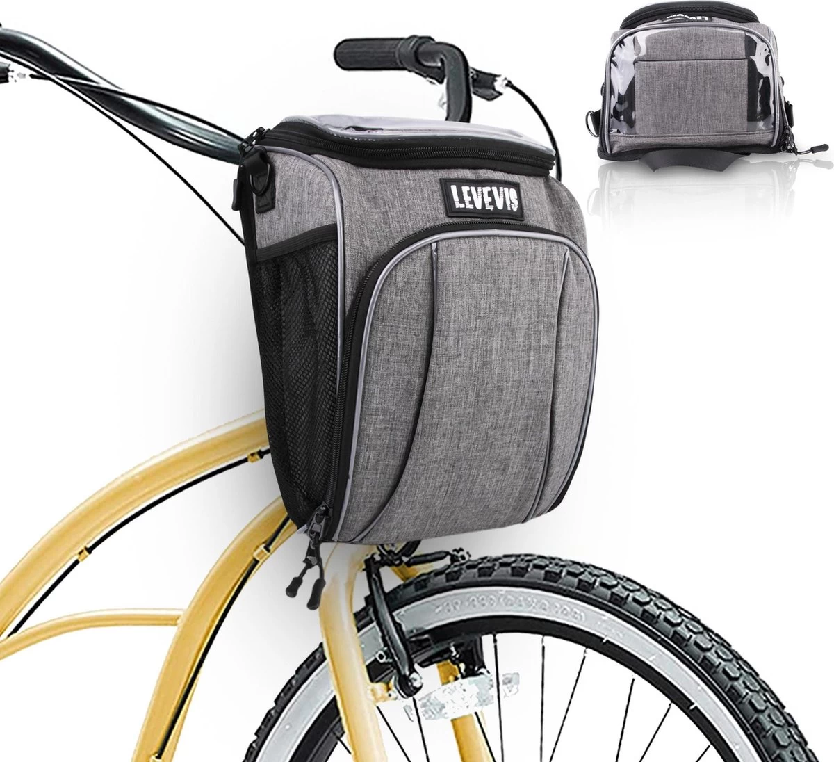 Levevis: Fietstas En Schoudertas Met Smartphonehouder - Waterbestendige Stuurtas Fiets Mobielhouder Fiets - Stuurtas Enkel - Frame - Elektrische Fiets - Racefiets - Fiets Tas Stuur - 6,4 Liter - 6,7 Inch Mobielhouder. 1 Levevis: Fietstas En Schoudertas Met Smartphonehouder - Waterbestendige Stuurtas Fiets Mobielhouder Fiets - Stuurtas Enkel - Frame - Elektrische Fiets - Racefiets - Fiets Tas Stuur - 6,4 Liter - 6,7 Inch Mobielhouder.