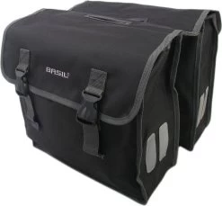 Basil Mara XL Dubbele Fietstas - Zwart - 35 Liter