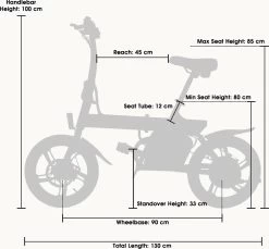 Merkloos Windgoo B20 V3- APP IOS Android - Elektrische Vouwfiets - E Bike - 7.8Ah Batterij - 250W - 14 Inch - 25 KM/H - Zwart -Fiets Serie Winkel 1200x1111 9