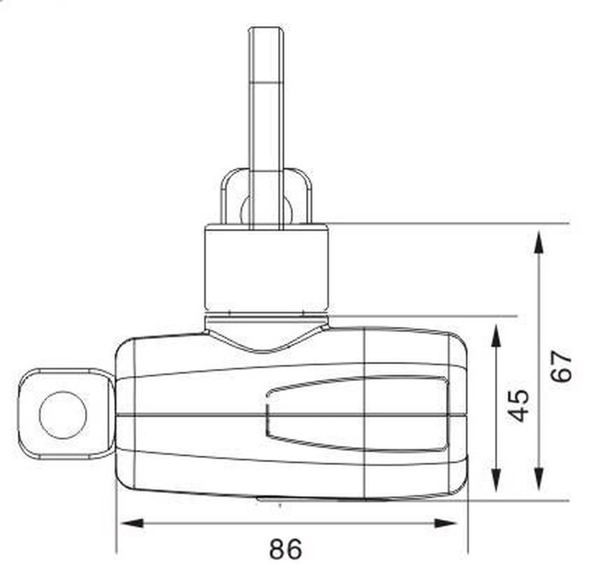 VINZ Veymont Fietsslot / Kettingslot ART2 - 120cm 3 VINZ Veymont Fietsslot / Kettingslot ART2 - 120cm - Afbeelding 3