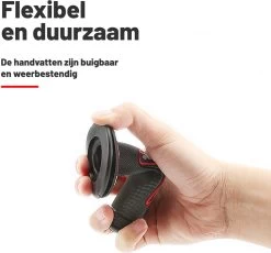 Handvatten ProTaper - Zwart/Rood - Scooter & Motor Accessoires - Universeel - Piaggio & Vespa & Motor Handvaten -Fiets Serie Winkel 1200x1116 6