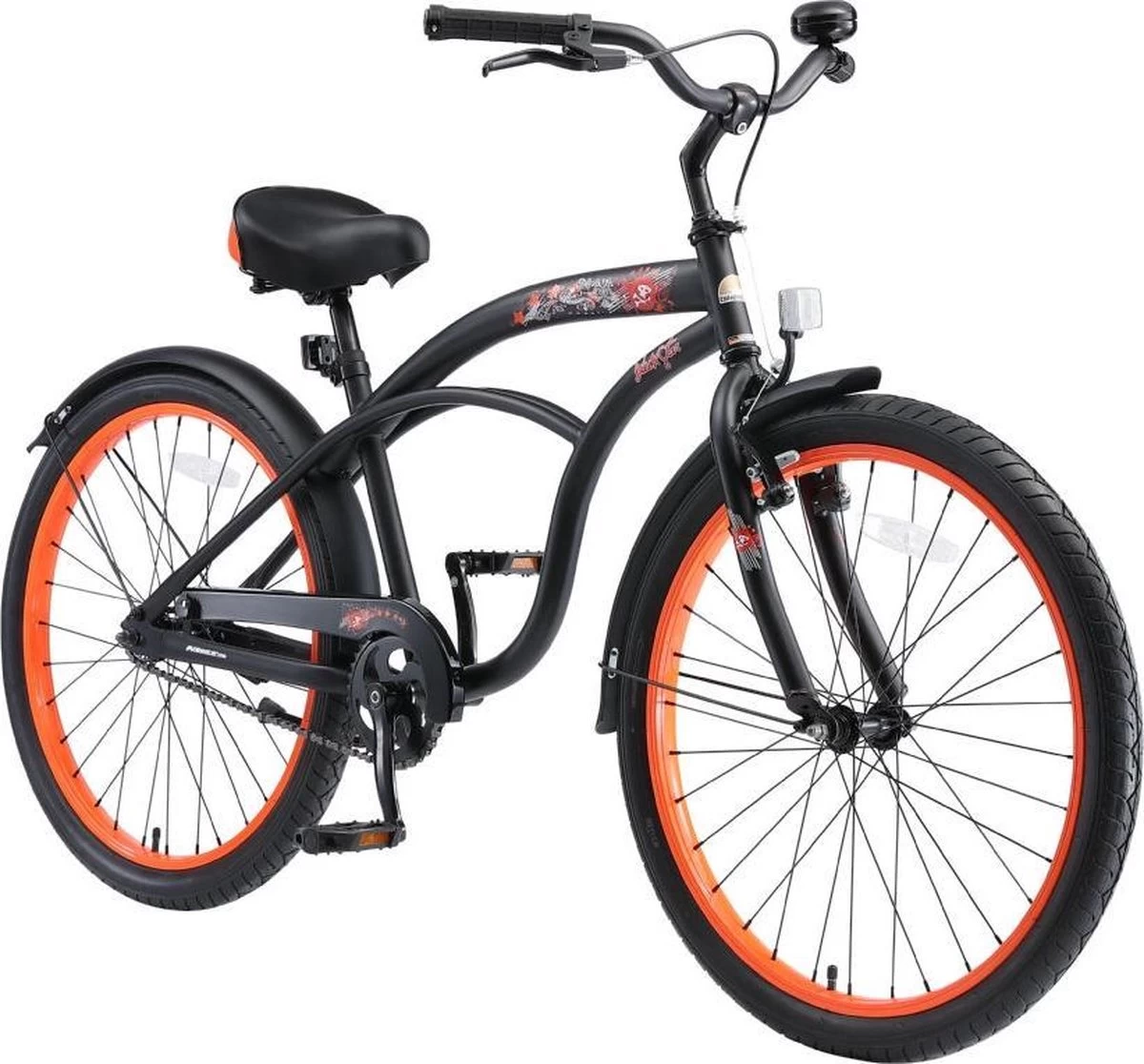 Bikestar 24 Inch Cruiser Kinderfiets, Zwart 9 Bikestar 24 Inch Cruiser Kinderfiets, Zwart - Afbeelding 9