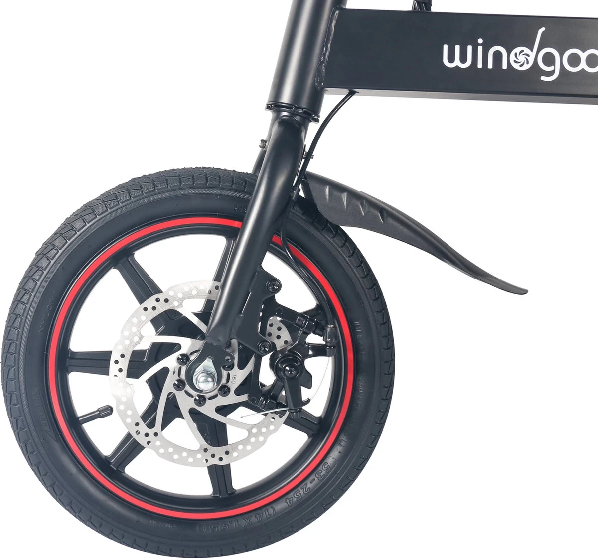 Windgoo B20 V2 - Smart E Bike - APP IOS Android - Elektrische Vouwfiets Zonder Gashandel - 250W - 14 Inch - 25 KM/H - Zwart 6 Windgoo B20 V2 - Smart E Bike - APP IOS Android - Elektrische Vouwfiets Zonder Gashandel - 250W - 14 Inch - 25 KM/H - Zwart - Afbeelding 6