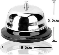 Merkloos Verchroomde RVS Tafelbel - School Bel / Balie Bel / Hotel Bel / Receptiebel -Fiets Serie Winkel 1200x1123 4