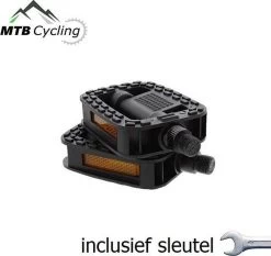 Fiets Pedalen Inclusief Bevestiging Gereedschap - Anti Slip - Trappers Voor Fiets Met Reflector - 14.2mm Schroefdraad - 9/16 Inch -Zwart -Fiets Serie Winkel 1200x1131 8