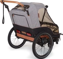 Bobike 2-in-1 Fietskar En Wandelwagen - Zwart/bruin -Fiets Serie Winkel 1200x1135 1