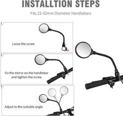 Merkloos 1 Stuk Fiets Achteruitkijkspiegel Groothoek Bolle Spiegel Mountainbike Veiligheid Spiegel Handvat Zachte Pijp 8cm -Fiets Serie Winkel 1200x1136 3