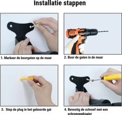 Professioneel Fiets Ophangsysteem - Verstelbaar - Muurbeugel Voor Fietsen - Fietshaak - Ophangbeugel - Fietsbeugel - Fiets Ophangrek -Fiets Serie Winkel 1200x1137 3