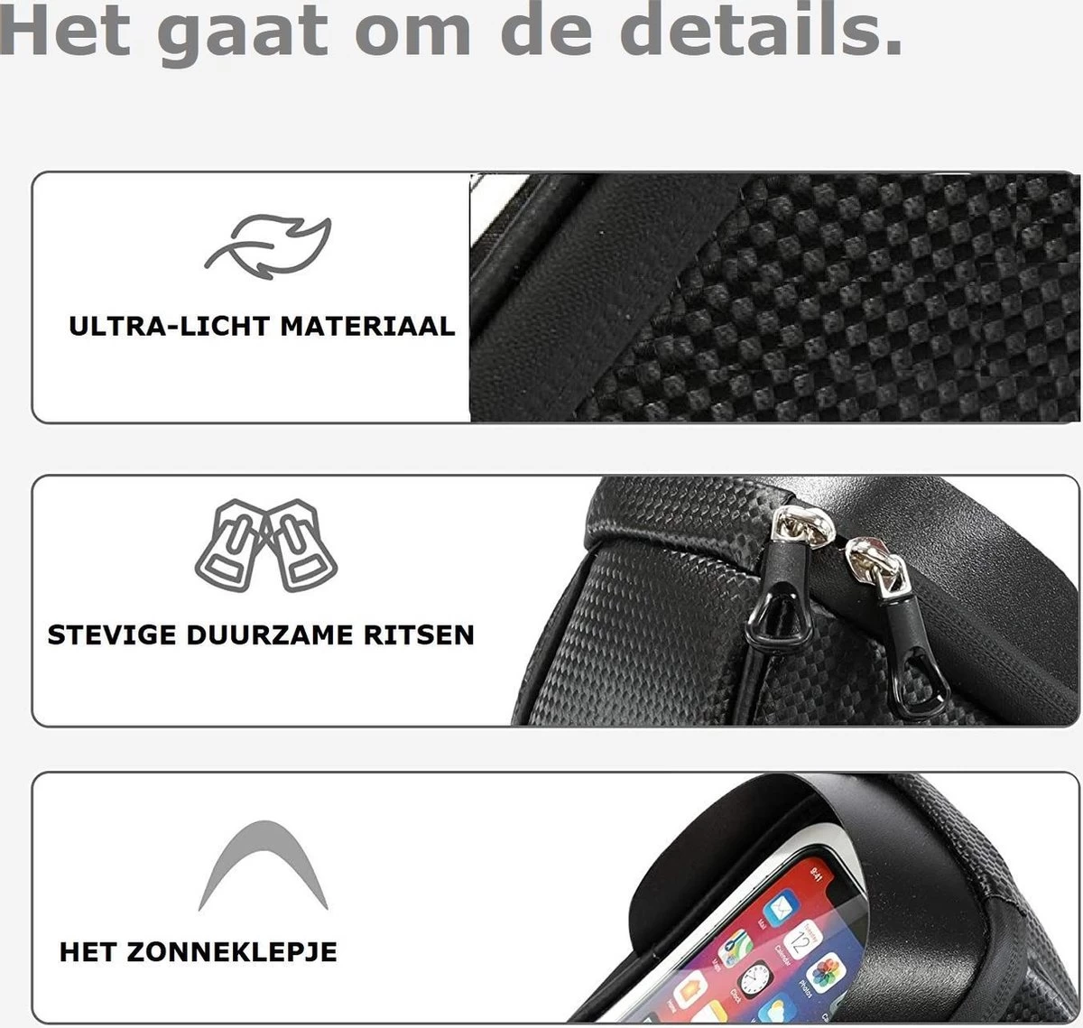 Telefoon Fietshouder | Telefoon FietsTas | Telefoon Fietshouder Geschikt Voor Powerbank | Telefoon Fietshouder Waterdicht | Telefoon Fiets Hoes | Telefoon Fietshouder IPhone 12 Pro Max / Samsung S21 Ultra 7 Telefoon Fietshouder | Telefoon FietsTas | Telefoon Fietshouder Geschikt Voor Powerbank | Telefoon Fietshouder Waterdicht | Telefoon Fiets Hoes | Telefoon Fietshouder IPhone 12 Pro Max / Samsung S21 Ultra - Afbeelding 7