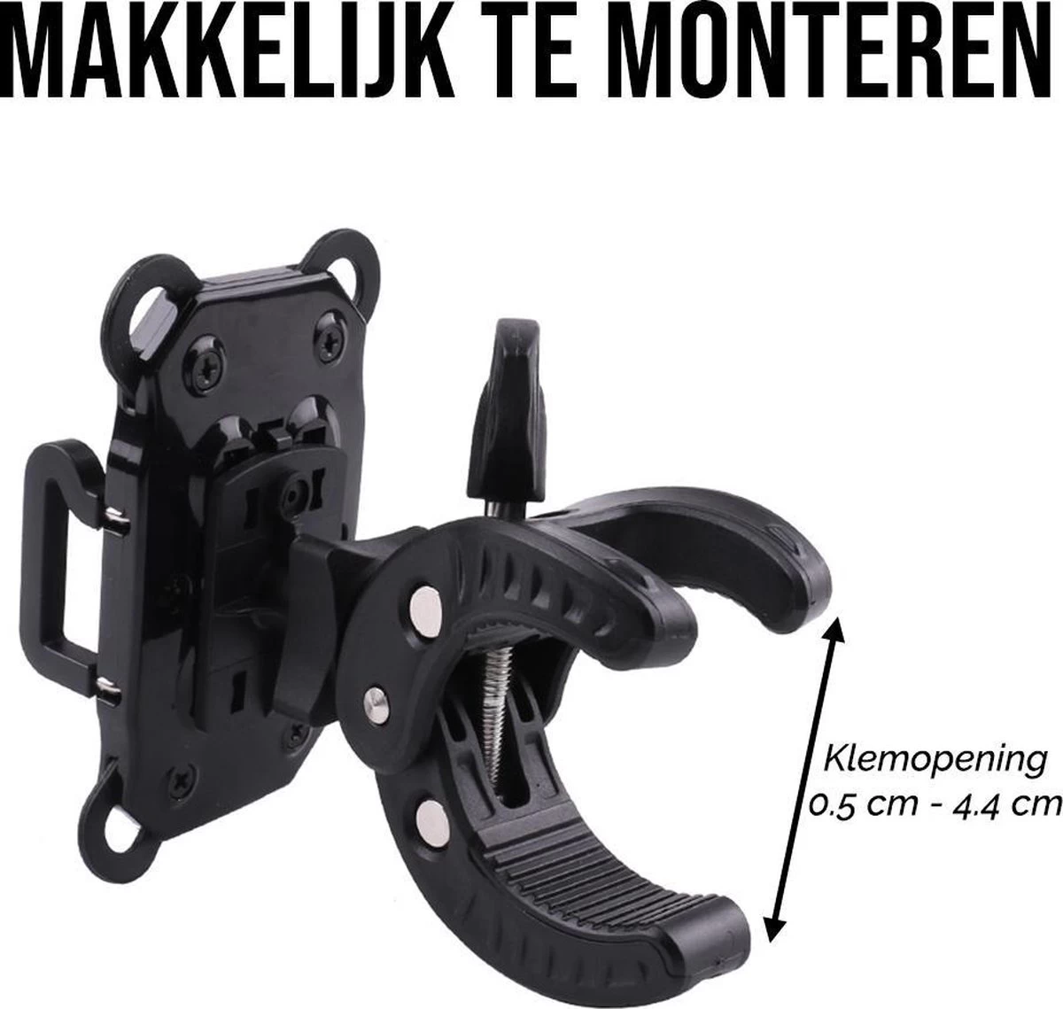 LHP Telefoonhouder Fiets/Motor/Scooter - Universeel - 360 Graden Draaibaar 8 LHP Telefoonhouder Fiets/Motor/Scooter - Universeel - 360 Graden Draaibaar - Afbeelding 8