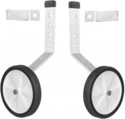 Tom - Zijwieltjesset 12 T/m 20 Inch - Kunststof - Wit / Zwart