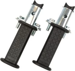 Dresco - Voetsteunen - Universeel - Chroom/Zwart -Fiets Serie Winkel 1200x1142 6