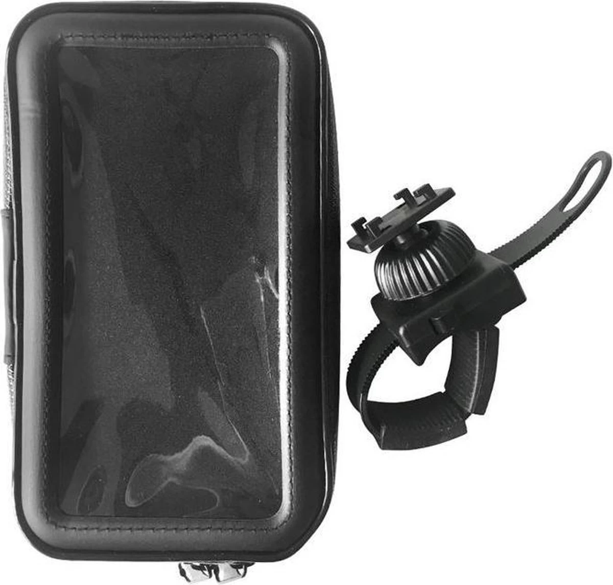 Merkloos Telefoonhouder Fiets Universeel Waterproof - Smartphonehouder O.a Iphone/Samsung - Stuurklem - Tot 7.5 Inch - Zwart Hoesje Met Doorzichtig Folie 1 Merkloos Telefoonhouder Fiets Universeel Waterproof - Smartphonehouder O.a Iphone/Samsung - Stuurklem - Tot 7.5 Inch - Zwart Hoesje Met Doorzichtig Folie