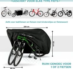 Aomni Universele Fietshoes - Voor 1 Fiets Of 2 Fietsen - Waterdicht En Ultra Sterk - Incl. Opbergzak -Fiets Serie Winkel 1200x1144 2