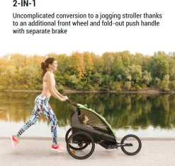 Klarfit Kiddy King Fietskar Voor Kinderen - Fietsaanhanger Voor 1 Tot 2 Kinderen Vanaf 12 Maanden - Joggerbuggy - Met Gaas En Regehoes - Inclusief Opbergruimte -Fiets Serie Winkel 1200x1144 4