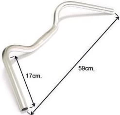Ergotec Stuur Stadsfiets Stuttgart 22,2/ 590/ 25,4 Mm Zilver -Fiets Serie Winkel 1200x1146 6