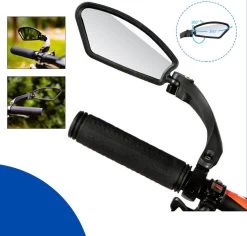 Fietsspiegel - Fietsspiegel Ebike - Links - Achteruitkijkspiegel - Fietsspiegel Op Stuur - Fiets Spiegel - Verstelbaar - Zwart - Stuurbevestiging - EJC Products -Fiets Serie Winkel 1200x1147 4