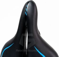 Voltano City / Tour Fietszadel - Comfortabel Gel Zadel - Met Uitsparing - Unisex - Zwart / Blauw - Elastomeren Vering Voor Extra Comfort -Fiets Serie Winkel 1200x1154 3