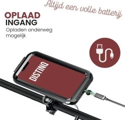 DistinQ Telefoonhouder Fiets Waterdicht (4.5 Tot 5.8 Inch) - 360 Graden Draaibaar - Fiets, Scooter & Motor - GSM Houder Fiets - Waterdicht IP67 - Zwart -Fiets Serie Winkel 1200x1156 14