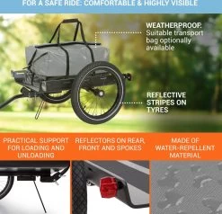 Cargo Bull Travel Aanhangwagen 40kg Fietsaanhanger Zwart/hout -Fiets Serie Winkel 1200x1158 4