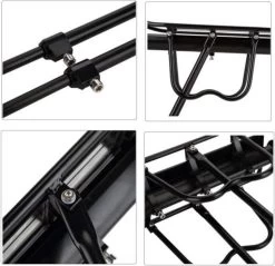 Merkloos Bagagedrager Fiets - Bagagerek Met Zadelpenbevestiging - Aluminium - Zwart - Geschikt Voor Mountainbike & Racefiets -Fiets Serie Winkel 1200x1159 2