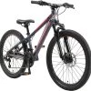 Bikestar 24 Inch 21 Speed Hardtail MTB Sport, Blauw / Rood