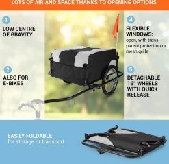 Mountee Rijwielaanhanger Trekker 130l 60kg Stalen Buis -Fiets Serie Winkel 1200x1160 3