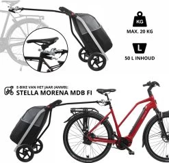 Shoppingcruiser 2 In 1 Boodschappentrolley Voor Achter De Fiets - Fietskar - Robuuste Boodschappenwagen - Allround Bagagekar -Fiets Serie Winkel 1200x1160 4