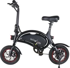 Windgoo - B3 Elektrische Long-Range E-Bike Met Trappers - E-bike - 25Km / H - Zwart