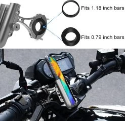 Merkloos Mobiele Telefoon Houder Fiets Aluminium Motorfiets Mobiele Telefoon Houder Met 360° Draaibare Anti-Shake Motorfiets Smartphone Houder Scooter Universeel Voor 4.0-6.8 Inch Smartphone GPS Andere Apparaten -Fiets Serie Winkel 1200x1163 11