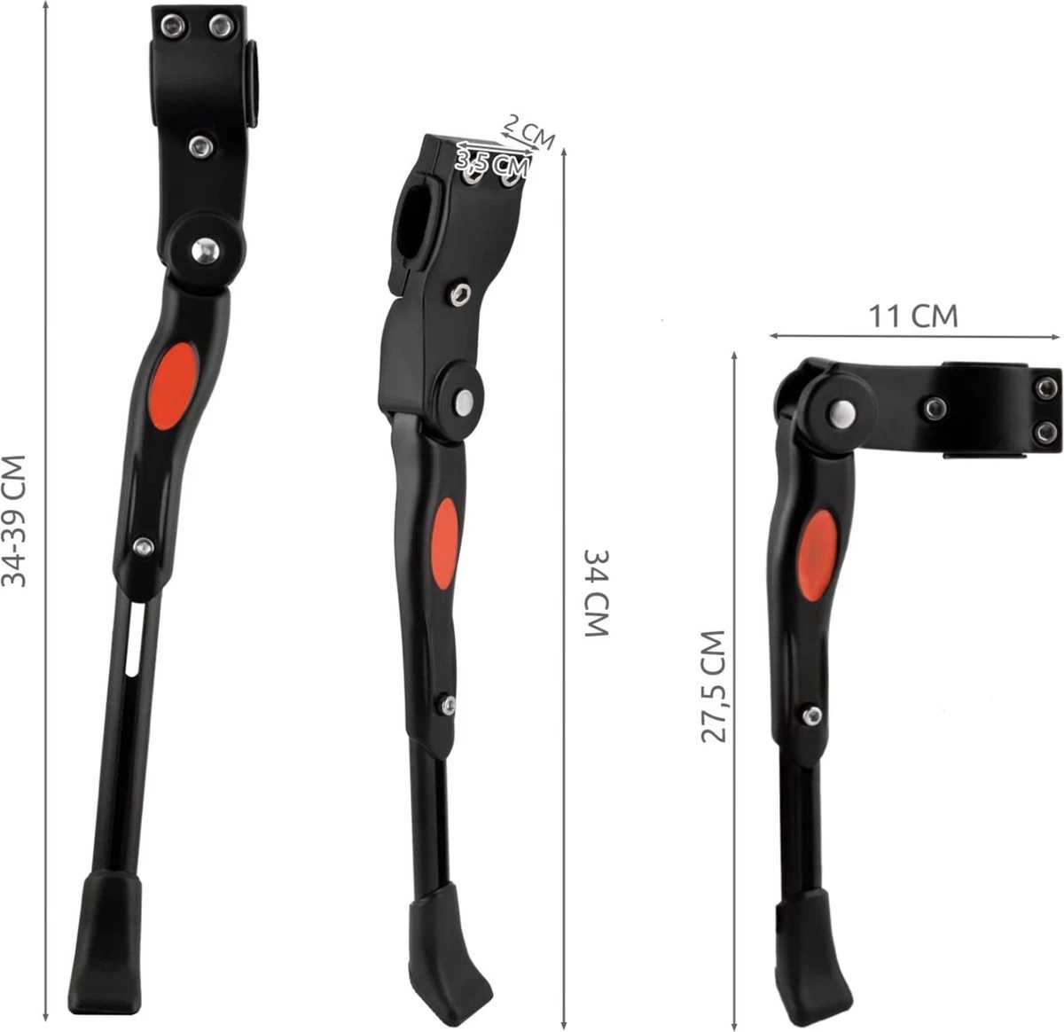 YUNICS ® Fietsstandaard - Verstelbaar - 60 CM Tot 73 CM - Inklapbaar - Voor Mountainbike, Standaard Fietsen En Race Fietsen - Anti-Slip - Zwart 3 YUNICS ® Fietsstandaard - Verstelbaar - 60 CM Tot 73 CM - Inklapbaar - Voor Mountainbike, Standaard Fietsen En Race Fietsen - Anti-Slip - Zwart - Afbeelding 3