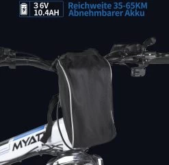 Myatu E-Bike 26-inch E-bike Voor Vrouwen En Mannen, Mountainbike Elektrische Fiets Met 36V 10.4AH Accu En Shimano 21 Versnellingen, 21 Versnellingen, Derailleur, 250 W-Zwart En Blauw -Fiets Serie Winkel 1200x1164 5