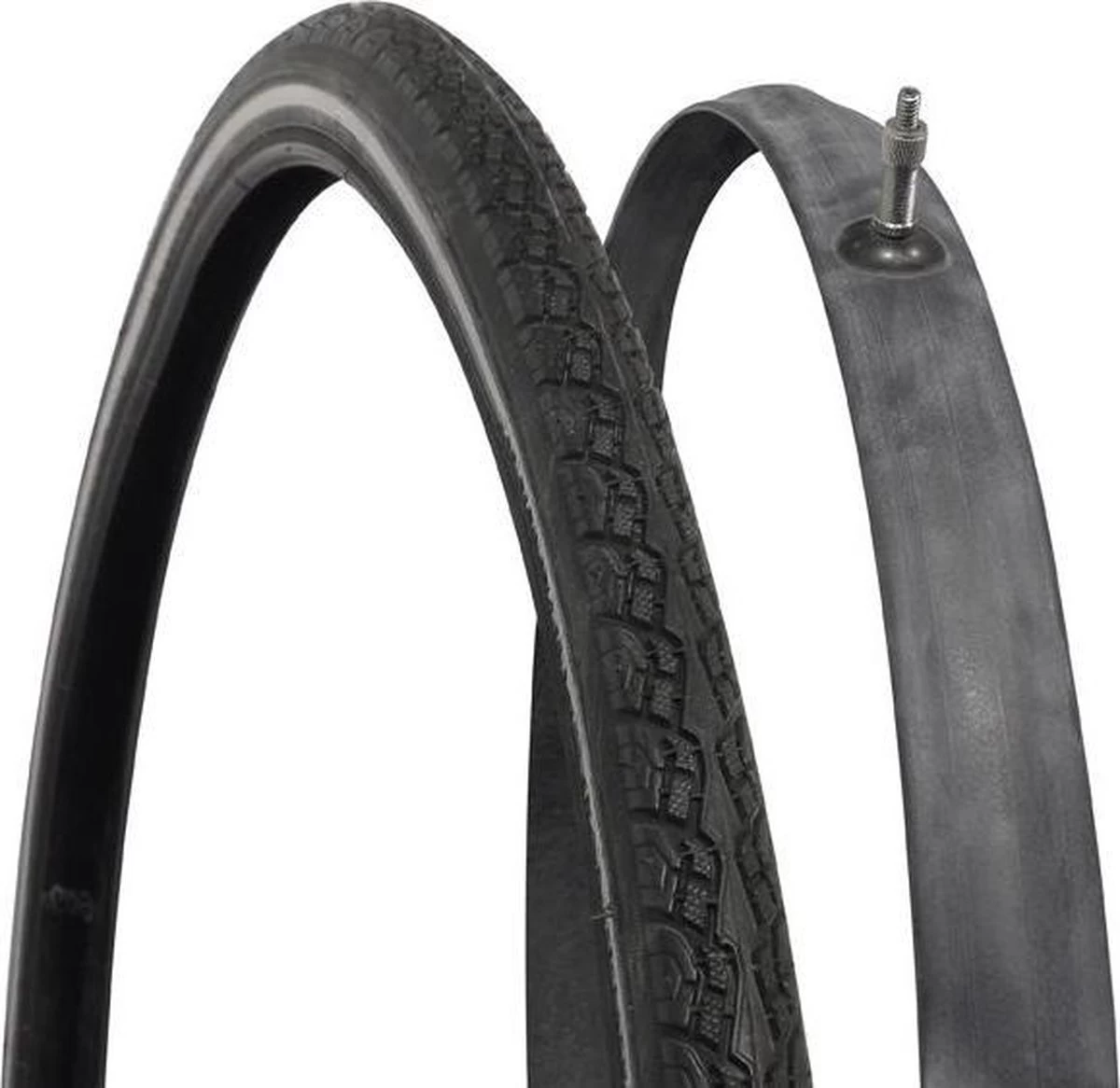 Dresco - Binnen- En Buitenband Fiets - Reflecterend - 28x1 5/8x1 3/8 - Dunlop Ventiel - 40mm 1 Dresco - Binnen- En Buitenband Fiets - Reflecterend - 28x1 5/8x1 3/8 - Dunlop Ventiel - 40mm