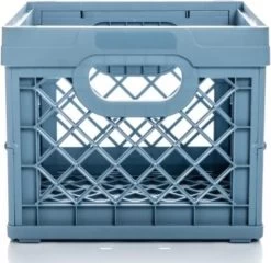 Tontarelli Vouwkrat - 1 Stuk - Vierkant - Gerecycleerd Blauw - 25 Liter