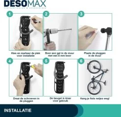 Fiets Ophangsysteem Ophangbeugel En Muurbeugel DesoMax® Muurhaak - Muurbevestiging Voor Met De Wiel Aan De Muur - Wandhouder - Fietshaak 17 Fiets Ophangsysteem Ophangbeugel En Muurbeugel DesoMax® Muurhaak - Muurbevestiging Voor Met De Wiel Aan De Muur - Wandhouder - Fietshaak -Fiets Serie Winkel 1200x1166 5