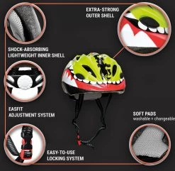 Skullcap By CAPITAL SPORTS Kinderfietshelm - Fietshelm Voor Kinderen 2-7 Jaar - Microshell Buitenschaal Van Polycarbonaat - 12 Luchtopeningen -Fiets Serie Winkel 1200x1169