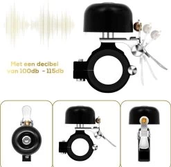 Fit Evolve® Premium Fietsbel - Messing - Fietsbel Racefiets - MTB - Zwart -Fiets Serie Winkel 1200x1172 2